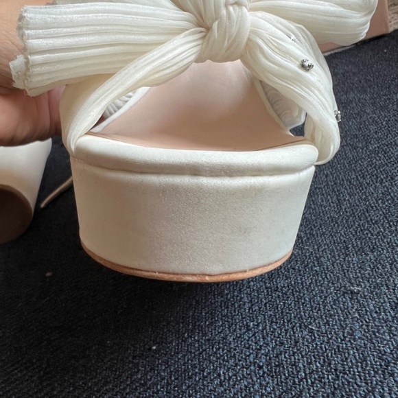 Loeffler Randall White Platform Sandals - Picture 5 of 15